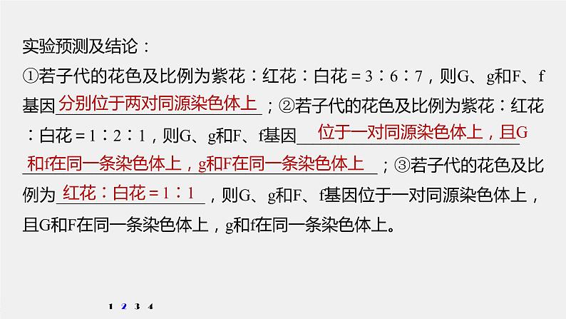 高中生物2022年高考生物一轮复习 第5单元 强化练10　探究不同对基因在常染色体上的位置问题课件PPT第6页