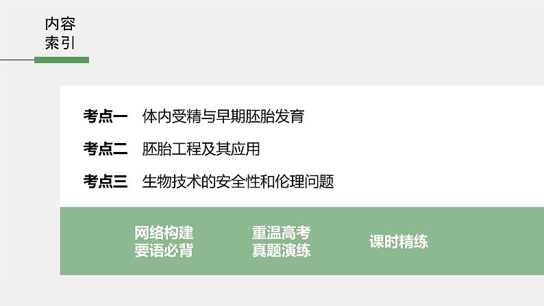 高中生物2022年高考生物一轮复习 第10单元 第35讲　胚胎工程与生物技术的安全性和伦理问题课件PPT03