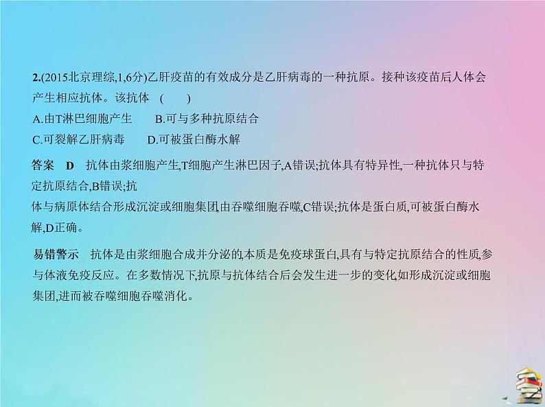 高中生物2020届高考生物一轮复习专题19免疫调节课件第7页