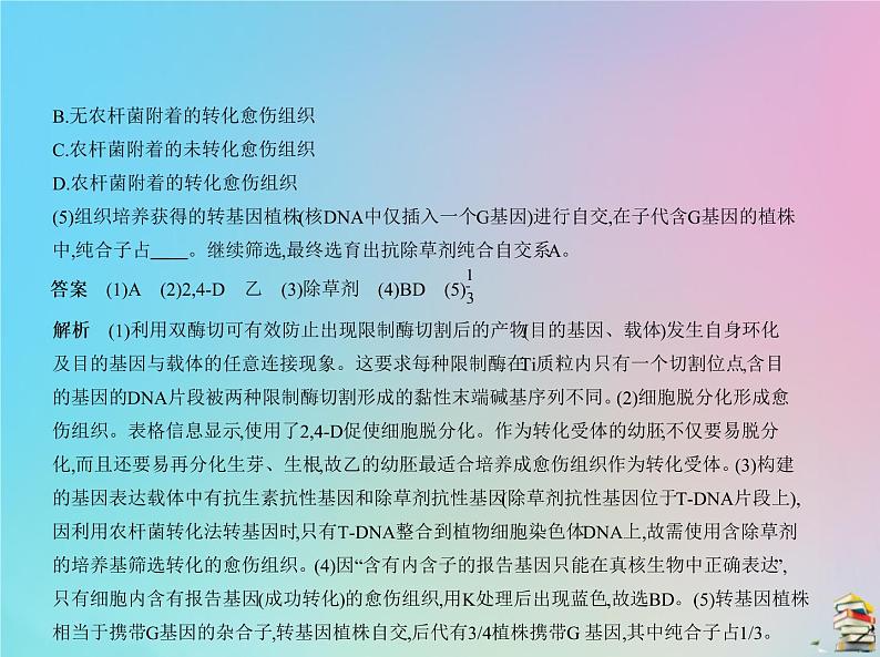 高中生物2020届高考生物一轮复习专题25基因工程包括PCR技术课件第8页