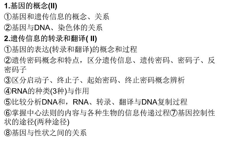 高中生物专题26 基因及表达-2021年高考生物一轮复习知识精讲课件第3页