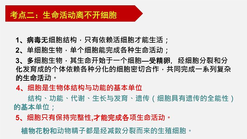 高中生物专题01 细胞的分子组成-2020年高考备考生物二轮复习课件第5页