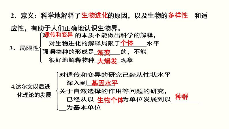 高中生物专题13 生物的进化-2020年高考备考生物二轮复习课件第5页