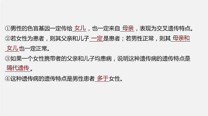 高中生物专题09 伴性遗传和人类遗传病-2020年高考备考生物二轮复习课件第4页