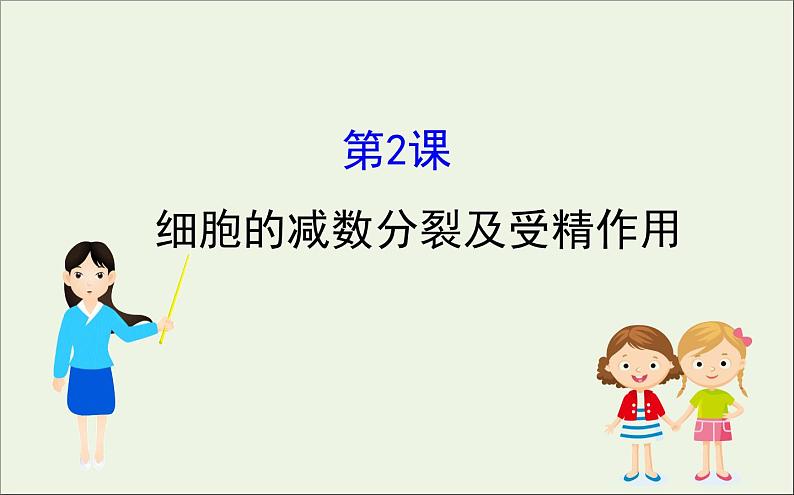 高中生物2020届高考生物一轮复习4.2细胞的减数分裂及受精作用课件01