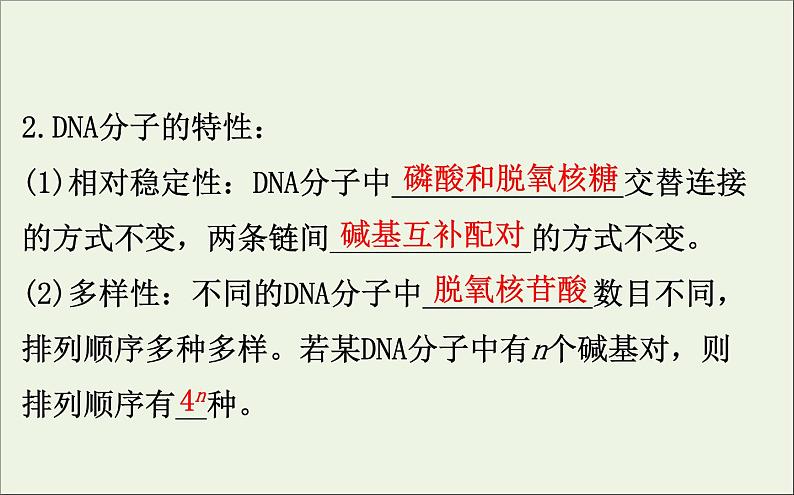 高中生物2020届高考生物一轮复习6.2DNA分子的结构复制和基因的本质课件06