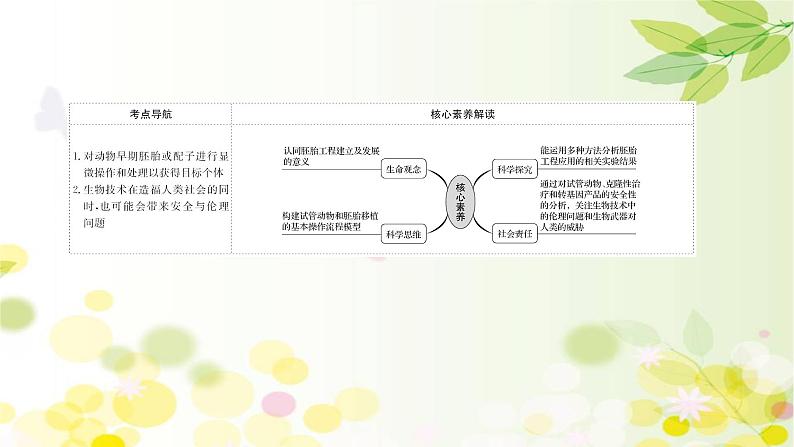 高中生物2022届新教材一轮复习人教版 第十单元 第7课 胚胎工程与生物技术的安全性和伦理问题 课件第2页