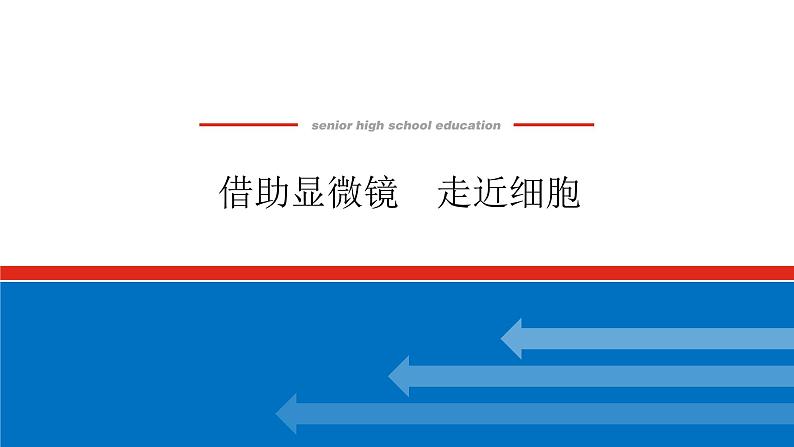 2023高考生物(统考版)复习课件 必修①第一单元1借助显微镜 走近细胞01