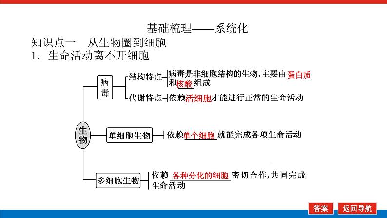 2023高考生物(统考版)复习课件 必修①第一单元1借助显微镜 走近细胞05