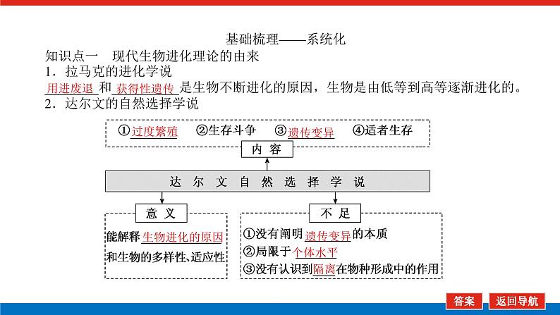 2023高考生物(统考版)复习课件 必修②第三单元4现代生物进化理论第5页