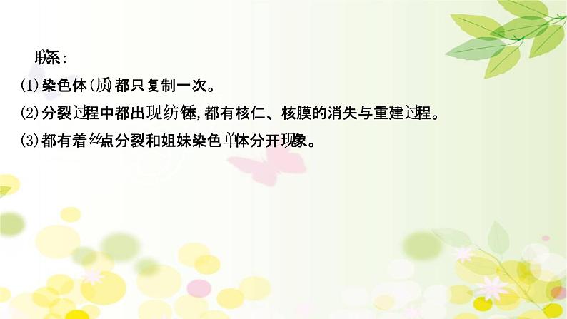 高中生物2022届新教材一轮复习人教版 核心素养微专题之科学思维（二）有丝分裂和减数分裂的关系 课件第7页