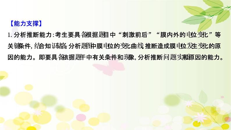 高中生物2022届新教材一轮复习人教版 核心素养微专题之科学思维（七）膜电位的测定 课件第4页
