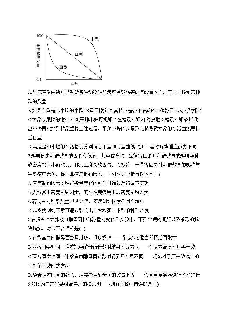 【配套新教材】2023届高考生物学二轮复习 专项练（5）种群和群落第3页