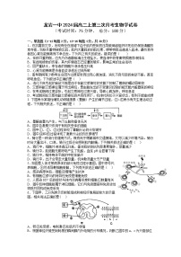 福建省龙岩市第一中学2022-2023学年高二生物上学期第三次月考试题（Word版附答案）