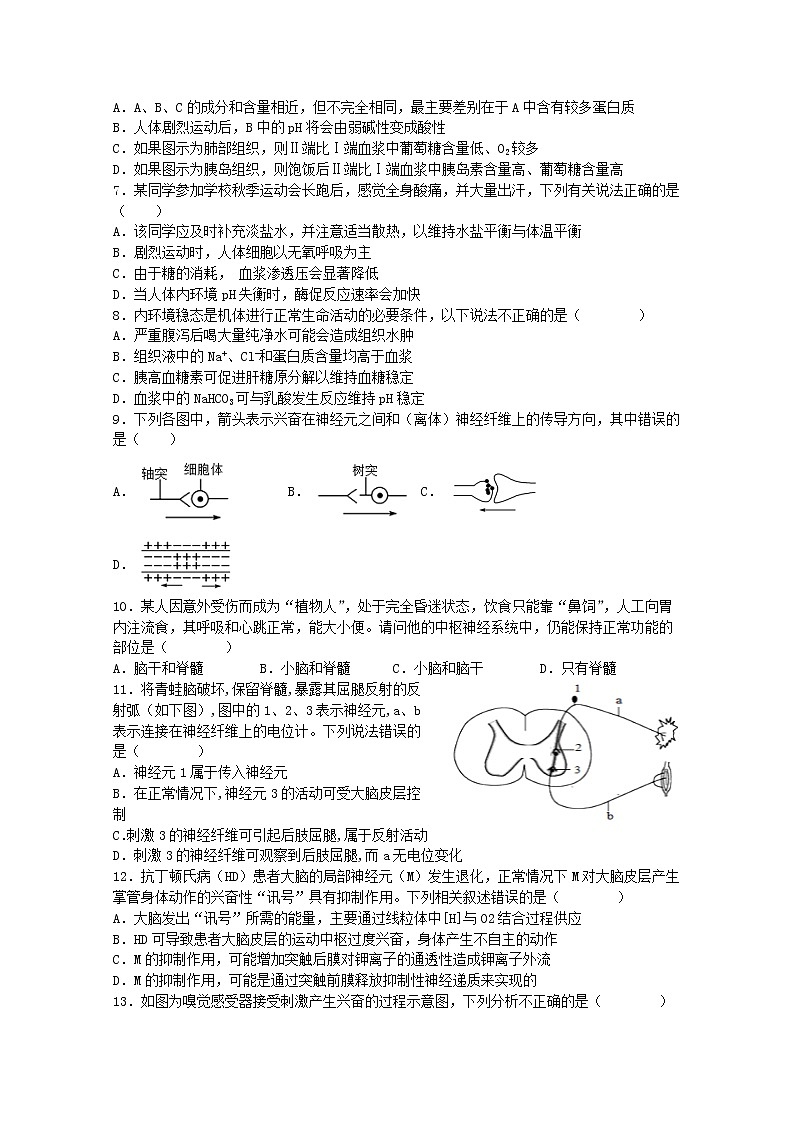 黑龙江省哈尔滨师范大学附属中学2022-2023学年高二生物上学期期中试卷（Word版附答案）第2页