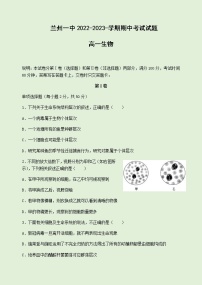 2022-2023学年甘肃省兰州第一中学高一上学期期中考试生物试题含答案