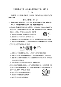 河北省衡水中学2023届高三生物上学期一模试题（Word版附解析）