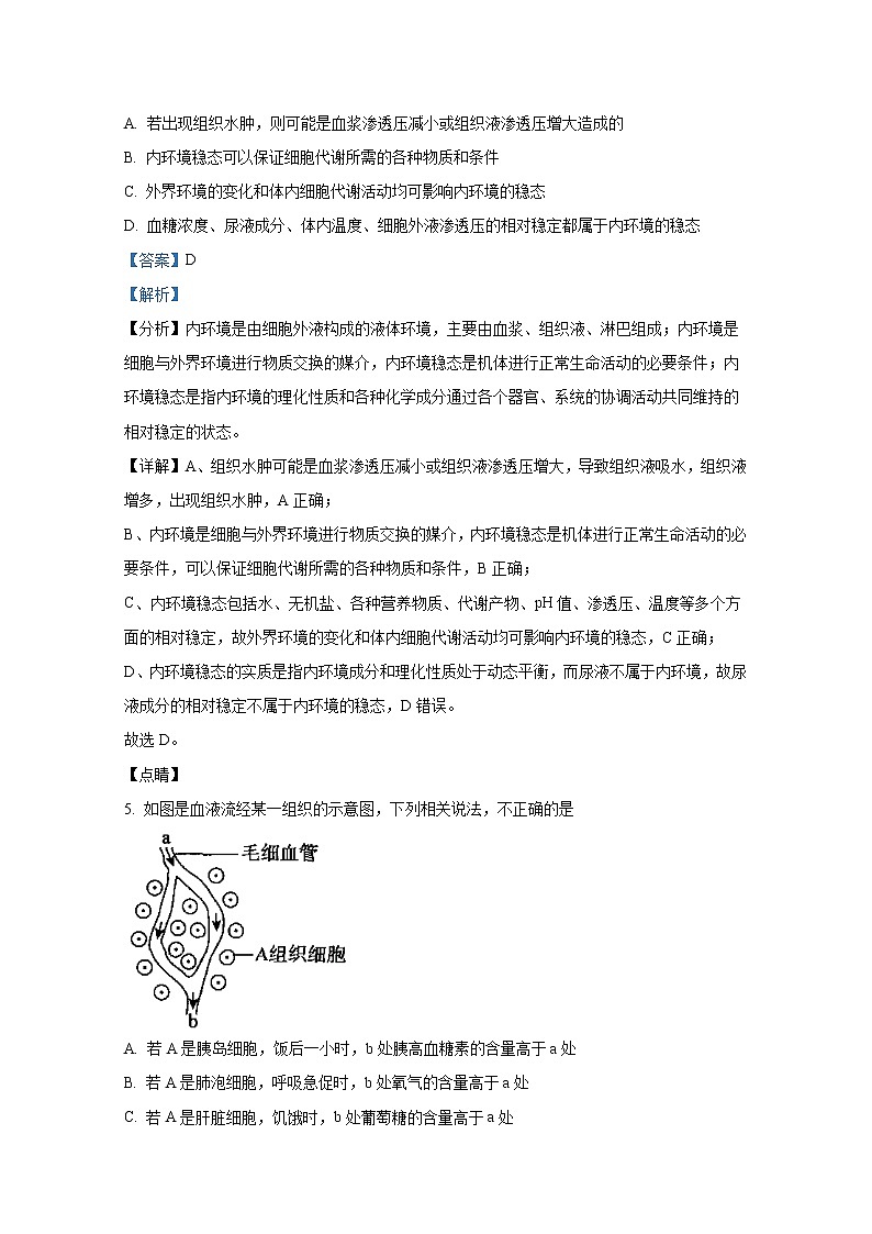 四川省泸州市泸县一中2022-2023学年高二生物上学期期中考试试卷（Word版附解析）第3页