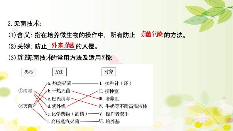 (新高考)高考生物一轮复习课件第十单元第2课微生物的培养与应用(含解析)05