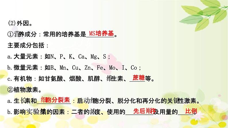 (新高考)高考生物一轮复习课件第十单元第3课菊花的组织培养和DNA技术(含解析)07