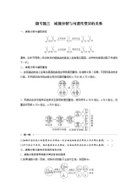 (新高考)2023年高考生物一轮复习讲义第4单元微专题三减数分裂与可遗传变异的关系(含解析)