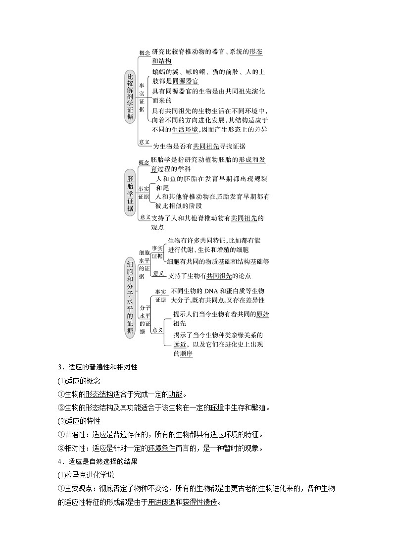 (新高考)2023年高考生物一轮复习讲义第7单元第4课时生物的进化(含解析)02