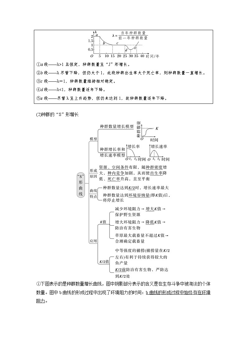 (新高考)2023年高考生物一轮复习讲义第9单元第2课时种群数量的变化及其影响因素(含解析)第2页