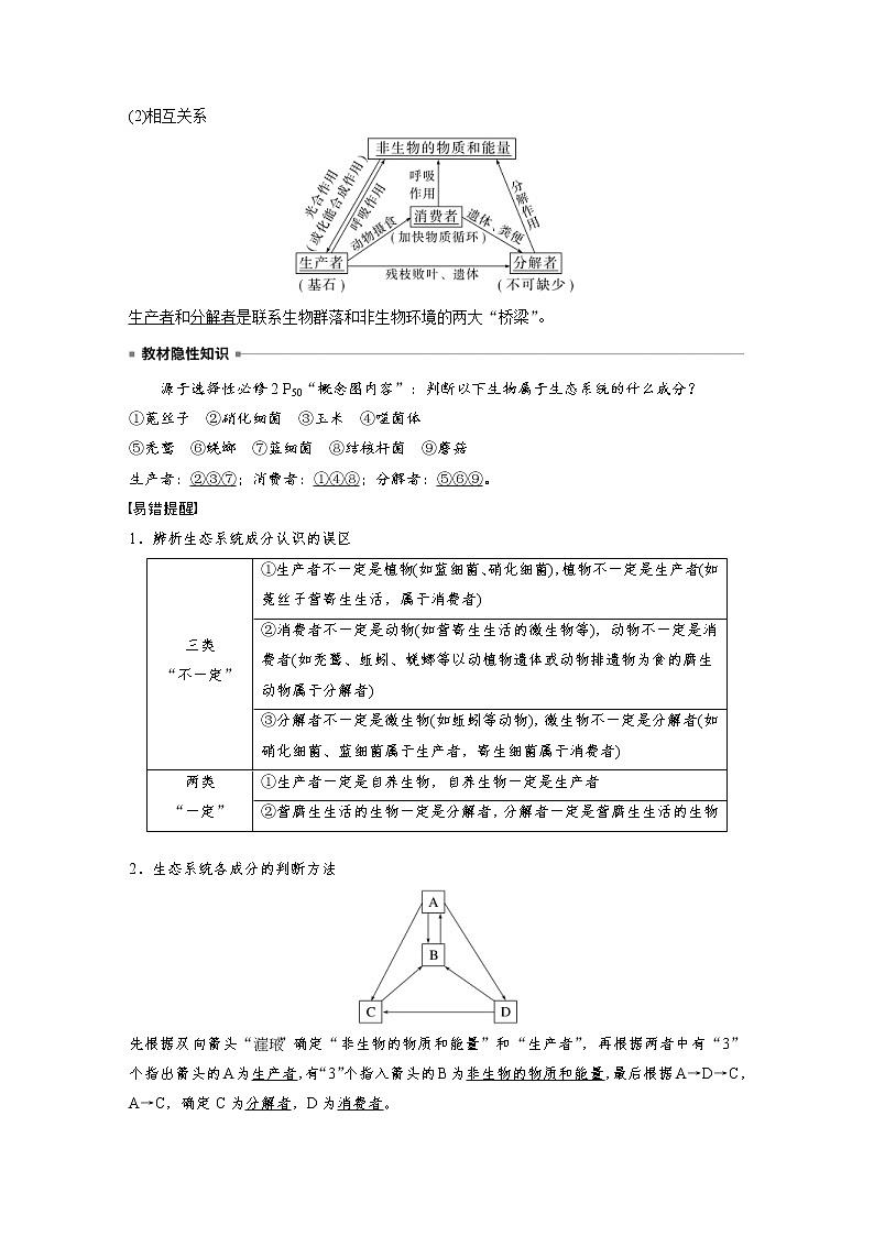 (新高考)2023年高考生物一轮复习讲义第9单元第5课时生态系统的结构(含解析)第2页