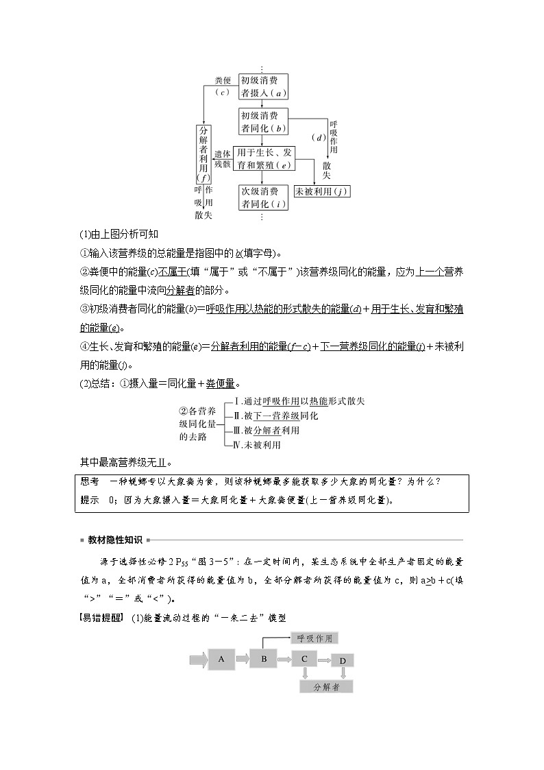(新高考)2023年高考生物一轮复习讲义第9单元第6课时生态系统的能量流动(含解析)第2页