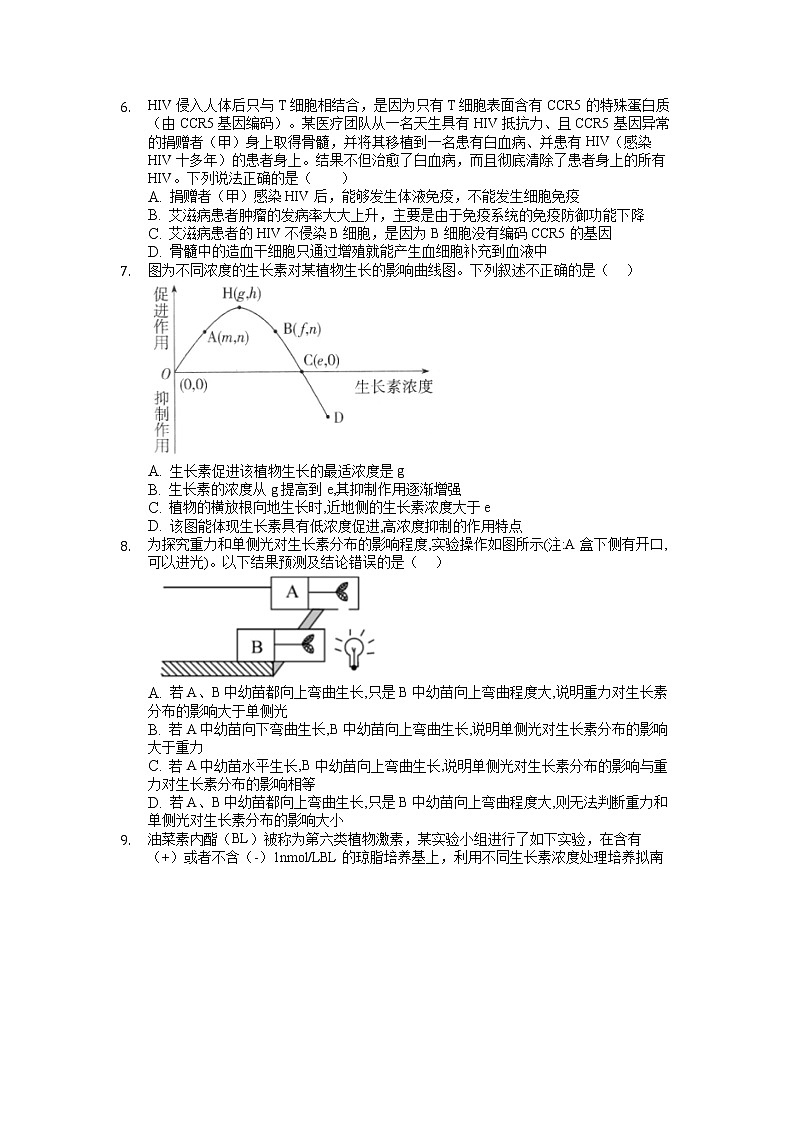 江西省临川第二中学2022-2023学年高二生物上学期第三次月考试题（Word版附答案）02