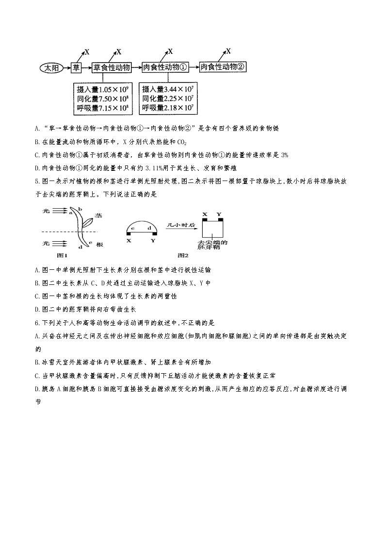 2021-2022学年四川省泸州市泸县第五中学高二下学期开学考试生物试题含答案02