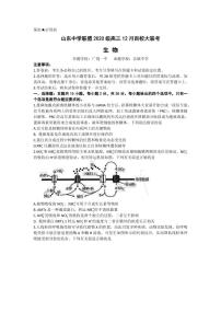 山东中学联盟高三上学期12月百校联考生物试题及答案