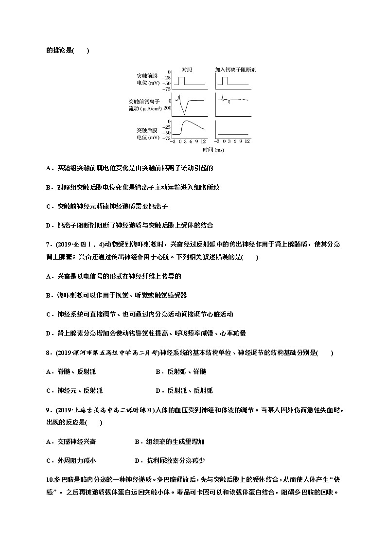 【期末备考练习】人教版(2019)  生物高二期末-期末考试备考练习5 （人教版(2019)选择性必修一）第2页