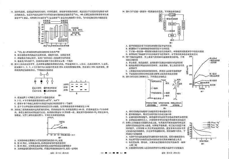 重庆巴蜀中学2023届高考生物适应性月考试卷（五）（PDF版附答案）第2页