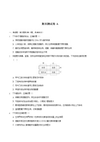 【期末专题备考】人教版(2019)生物必修1-高一上学期期末：模拟测试卷A