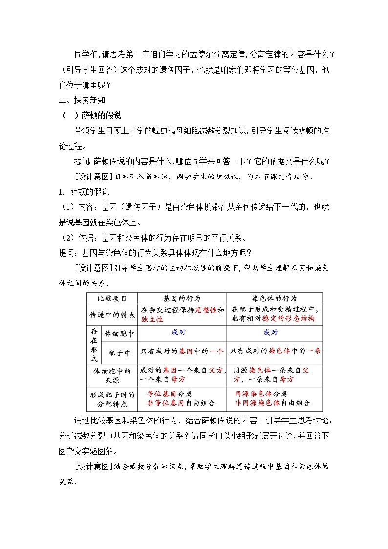 【核心素养】人教版高中生物必修二2.2《基因在染色体上》课件PPT+教案+练习02