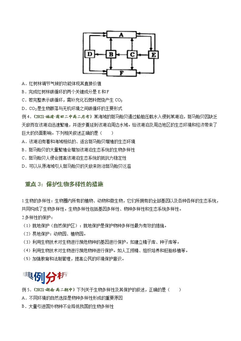 【期末综合备考】人教版(2019)生物高二专题备考：专题4 人与环境（原卷版）（选择性必修2）第3页