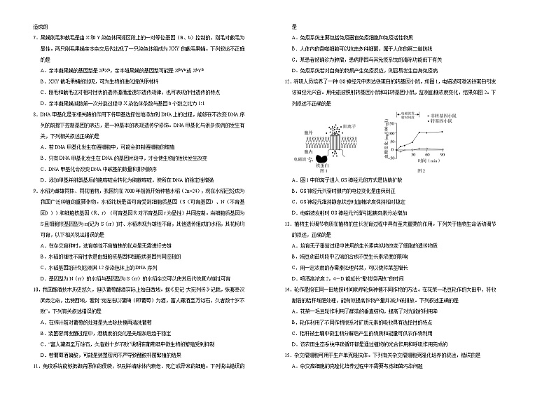（新高考）高考考前冲刺卷生物（十三）(原卷版)第2页