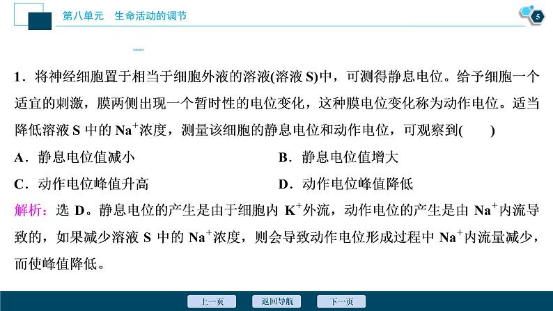 (新高考)高考生物一轮复习讲义课件加强提升课(6)膜电位测定及相关的实验探究 (含解析)第6页