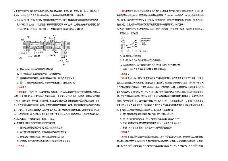 （新高考）高三生物3月月考卷 生物（A卷）(2份打包，解析版+原卷版，可预览)02