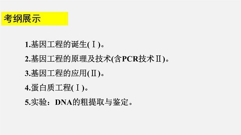 (人教版)高考生物二轮复习课件专题22 基因工程 (含解析)02