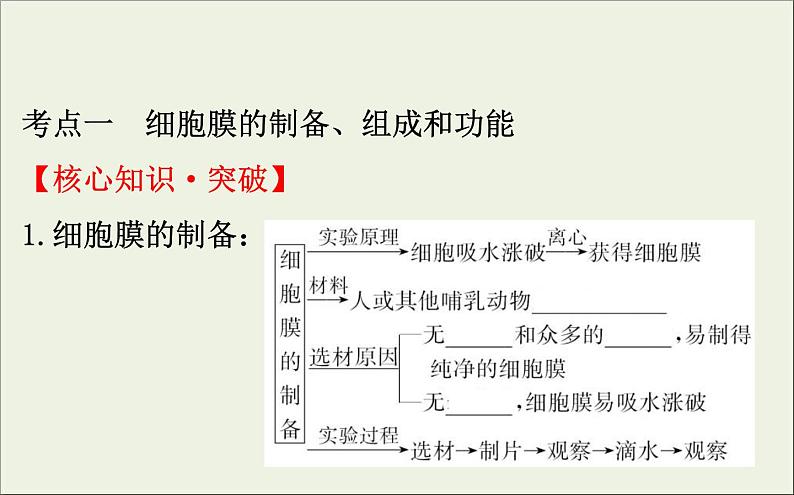 (通用版)高考生物一轮复习课件2.1细胞膜和流动镶嵌模型(含解析)第4页