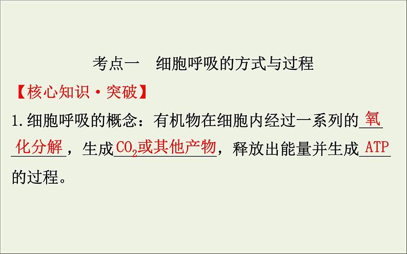 (通用版)高考生物一轮复习课件3.2ATP的主要来源__细胞呼吸(含解析)04