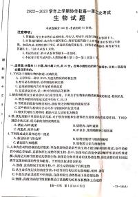 2023葫芦岛协作校高一上学期第二次考试生物试题PDF版含答案