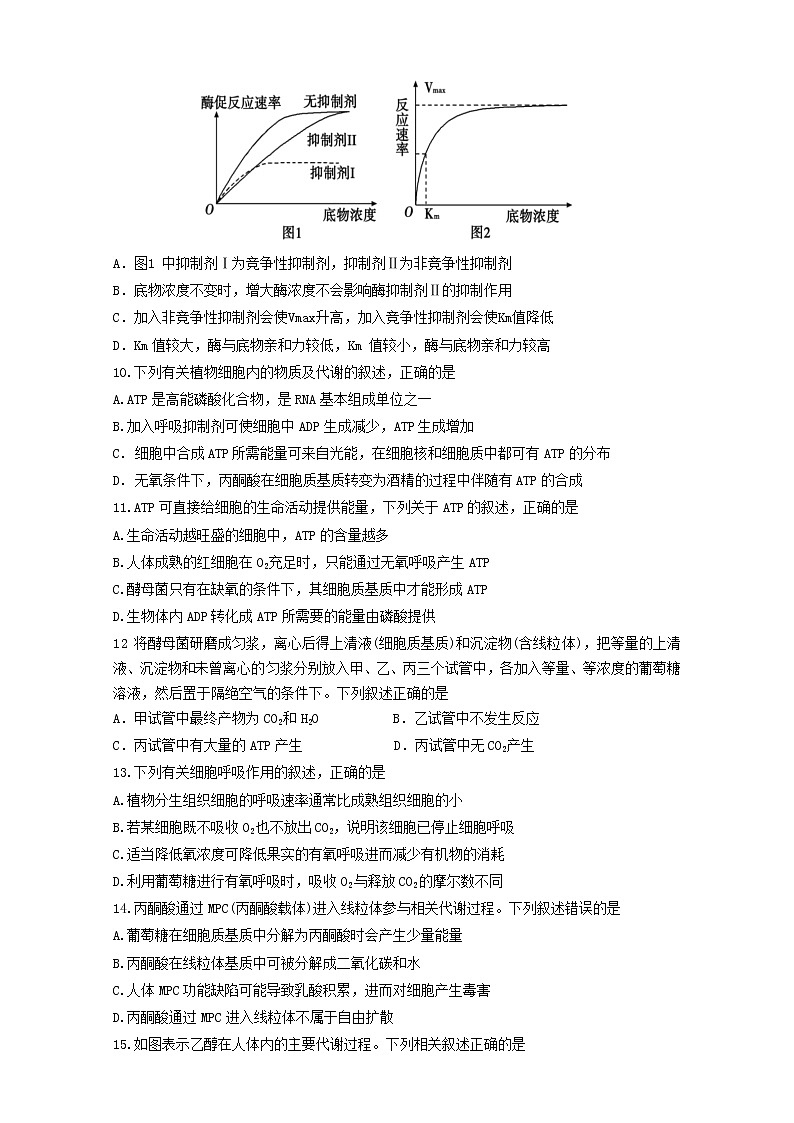 辽宁省沈阳市第二中学2022-2023学年高一上学期12月月考生物试题无答案第3页