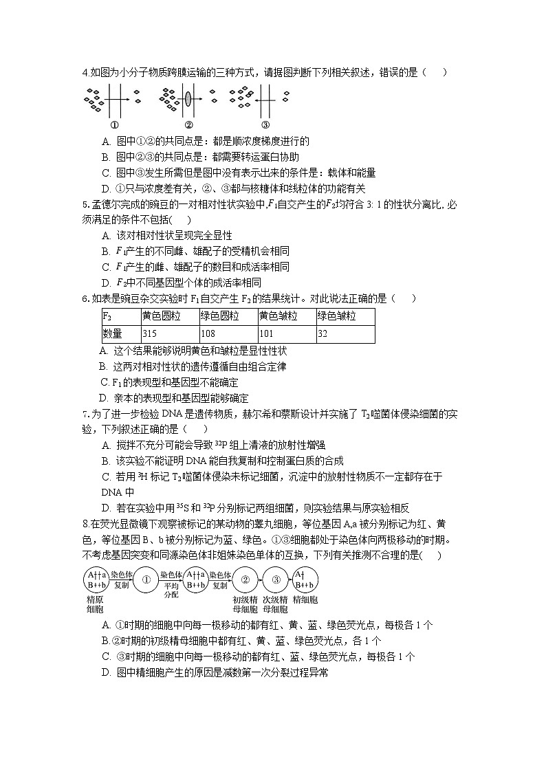 重庆市长寿中学2022-2023学年高三生物上学期12月月考试题（Word版附解析）第2页