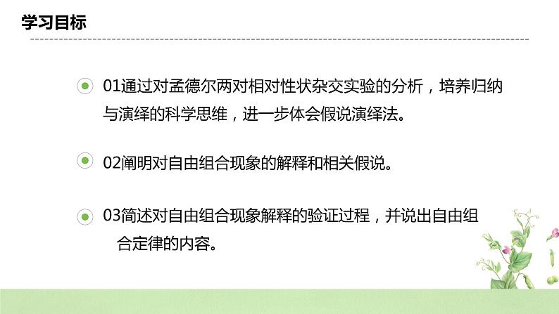 【核心素养】人教版高中生物必修二1.2.1《孟德尔的豌豆杂交实验（二）》课件PPT+教案+练习04