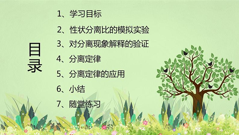 【核心素养】人教版高中生物必修二1.1.2《孟德尔的豌豆杂交实验（一）》课件PPT+教案+练习02