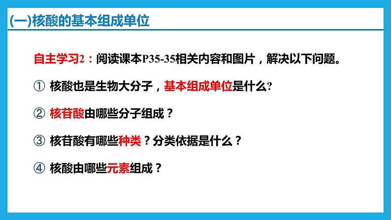 2.5核酸是遗传信息的携带者课件2022-2023学年高一上学期生物人教版必修1第6页