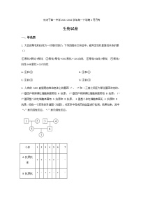 2021-2022学年新疆石河子第一中学高一下学期4月月考生物试卷含答案